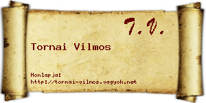 Tornai Vilmos névjegykártya